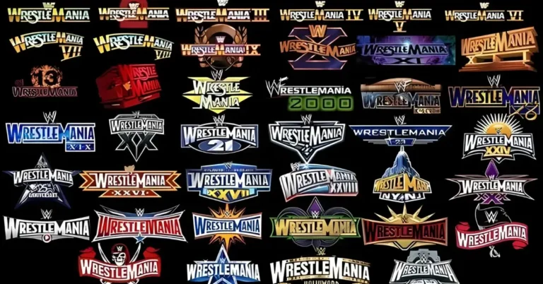 all wrestlemania logos