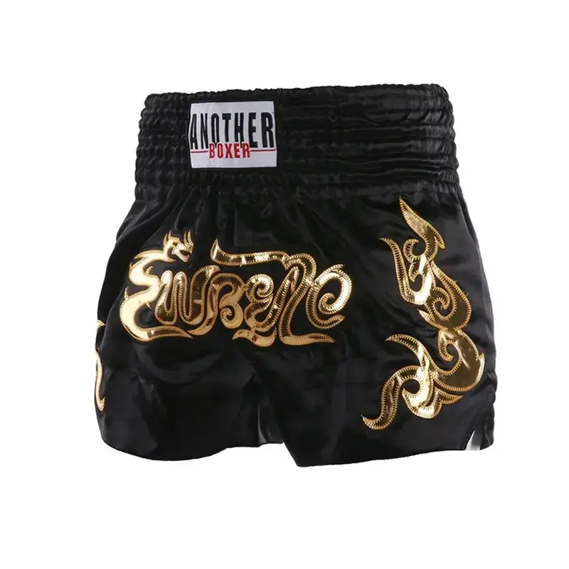 black and gold boxing shorts