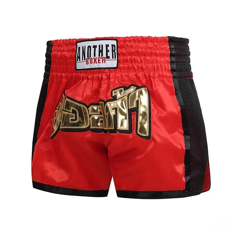 black and red boxing shorts