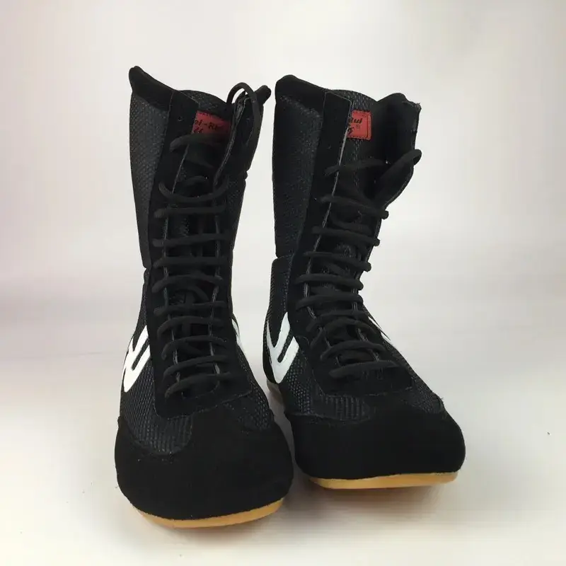 black boxing shoes