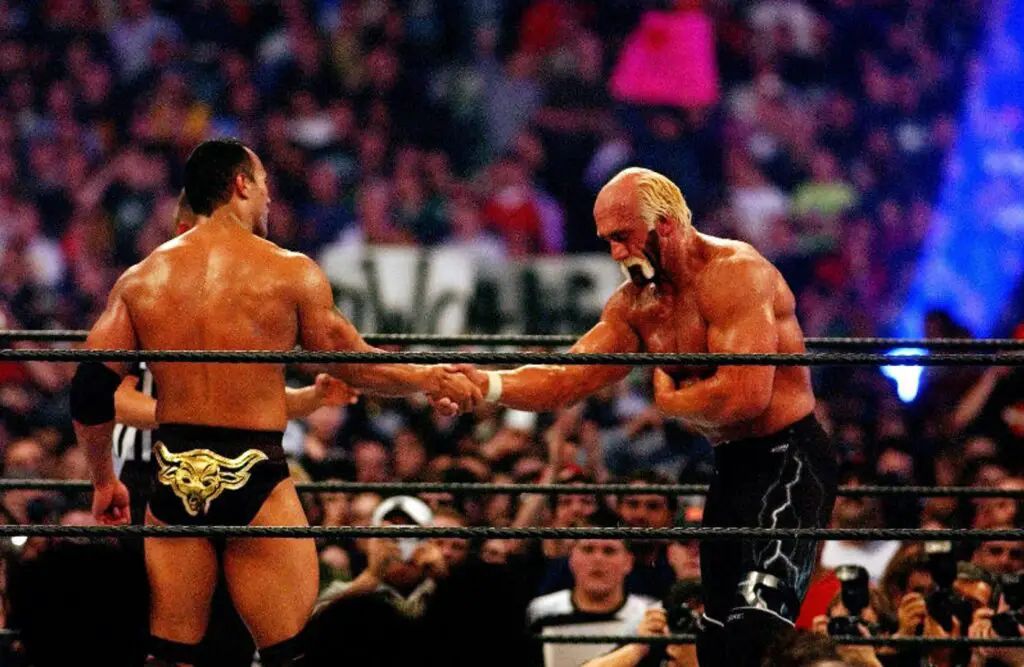 The Rock vs. Hogan at WrestleMania X8 